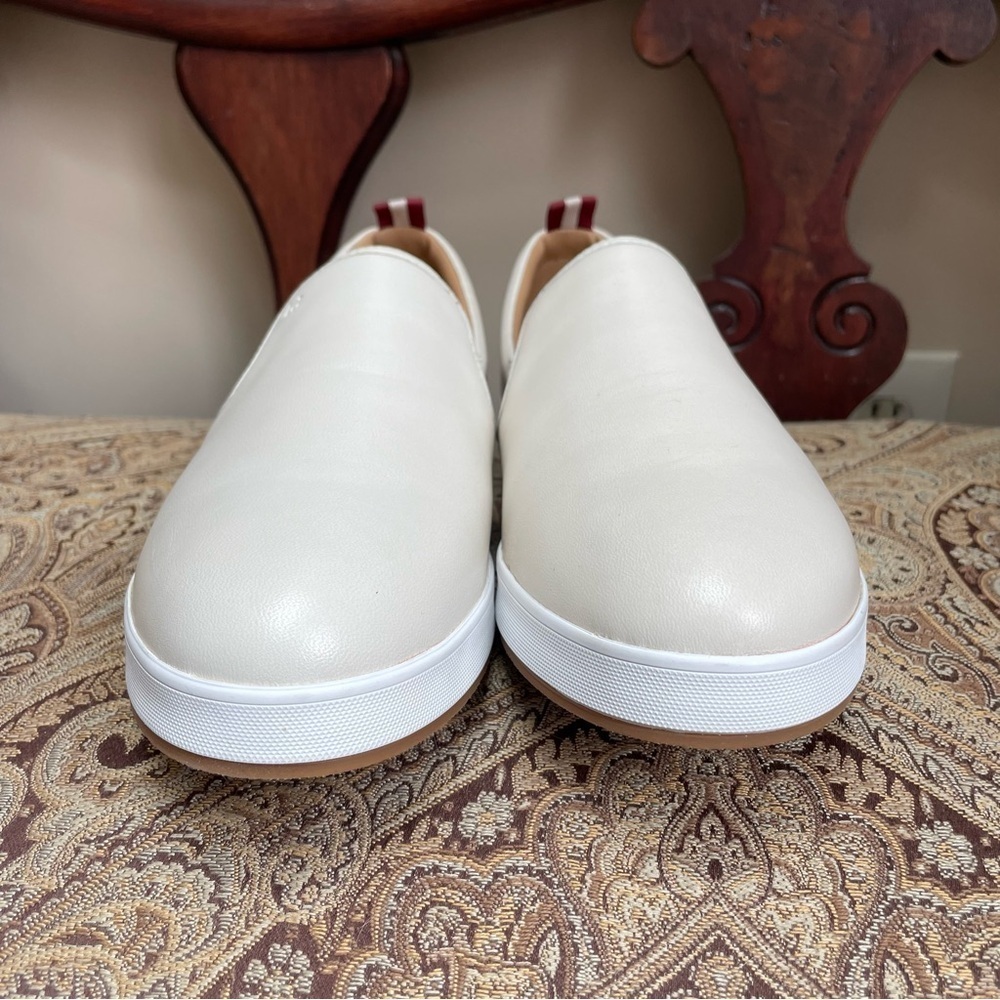 New Bally Hinka Bone White Lamb Leather Slip On Loafer Sneakers Size 10 NWOB - Picture 12 of 12